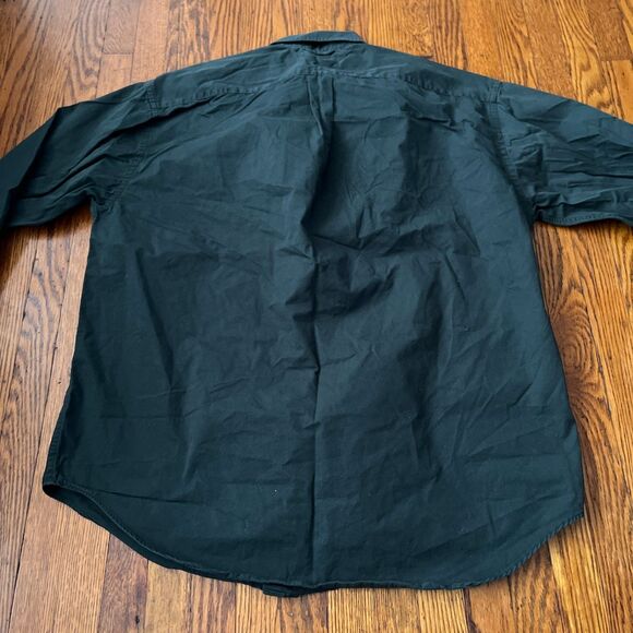 Tommy Hilfiger Men XL Dark Green Oxford Crest Logo Long Sleeve Button Down Shirt - Picture 9 of 9
